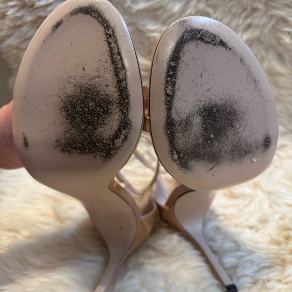 Stuart Weitzman Nude Heel Sandal - Picture 5 of 6